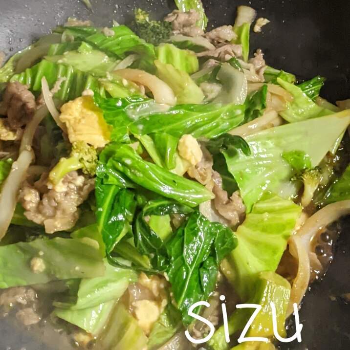 春キャベツと豚肉炒め